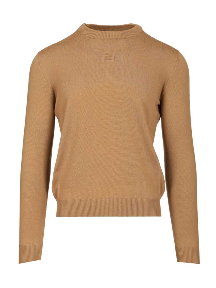 Fendi Wool Sweater Knitwear - White | fe5ba8bff75352b2d3dce65f23e0e4e48c495b36