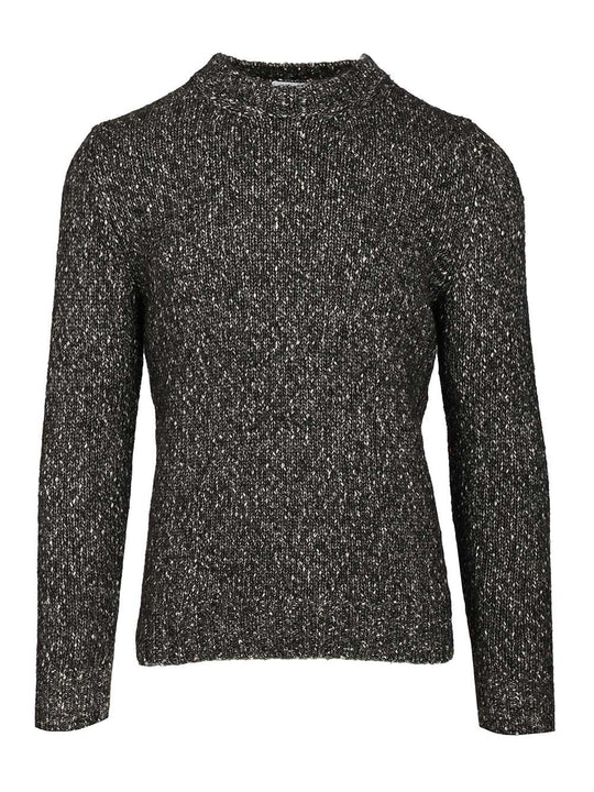 Crew Neck Sweater Knitwear Black