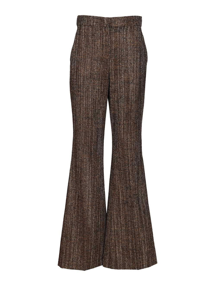 Fendi Rust Wool And Alpaca Trousers - Brown | 8e76e995b26c3ec95d565106746e0414f896b0ed