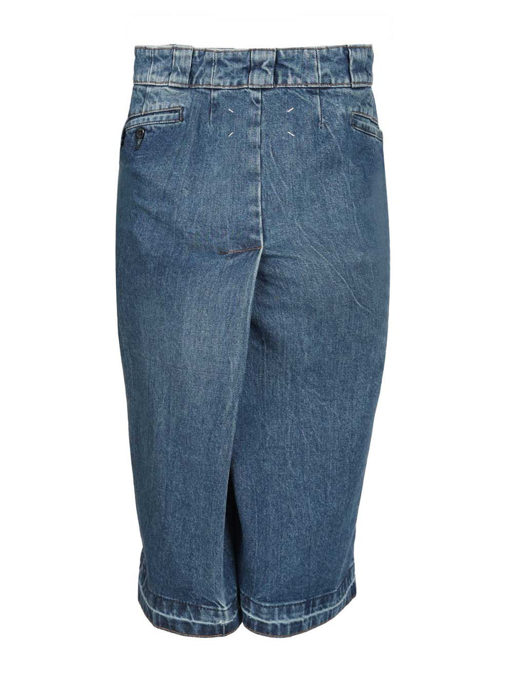 Maison Margiela Long Denim Skirt Skirts - Blue | 45c745146644087f8194be6b9cde8f95dbf31053