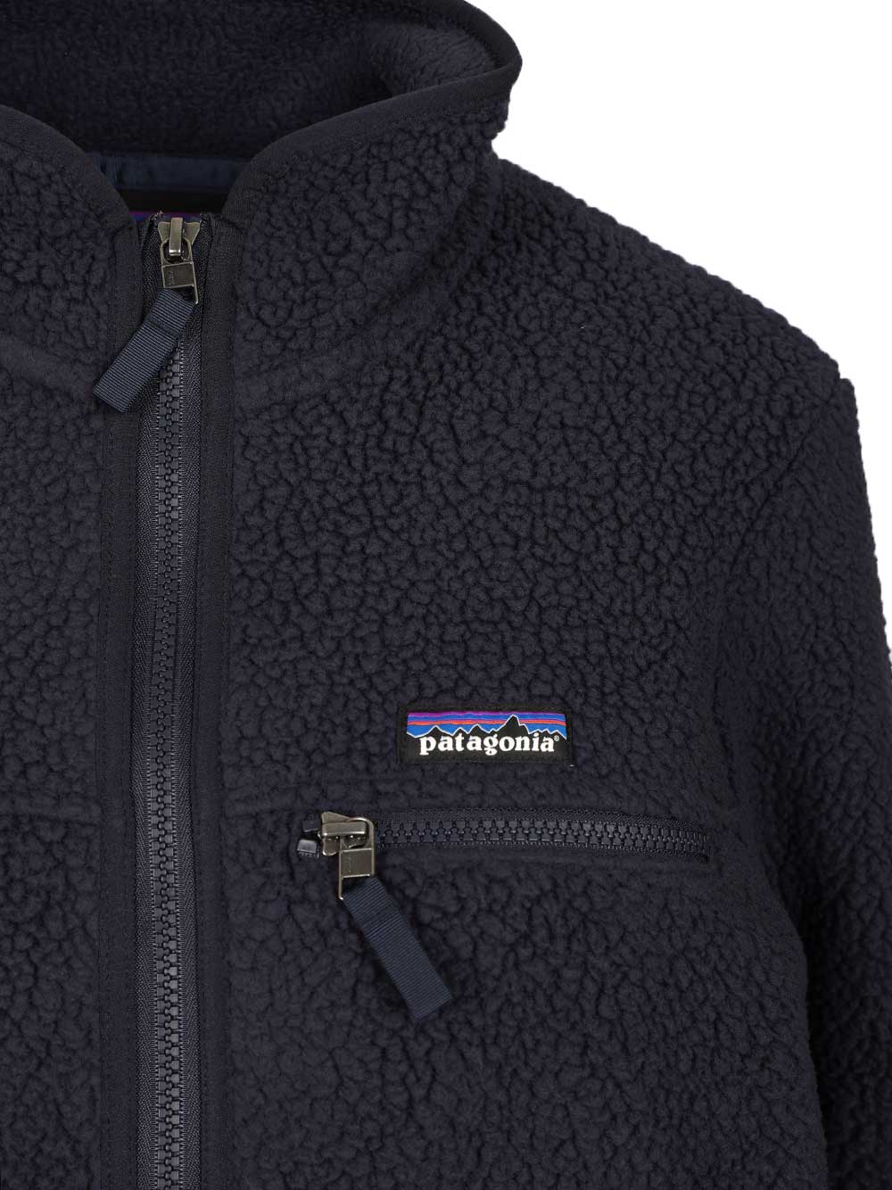 Patagonia Pile Fleece Jacket Knitwear - Blue | df7a637f78ec271ca07c6d9f950a7eddfdb544cd