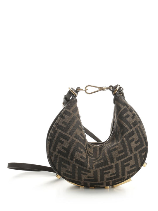 Fendigraphy Handbags Brown