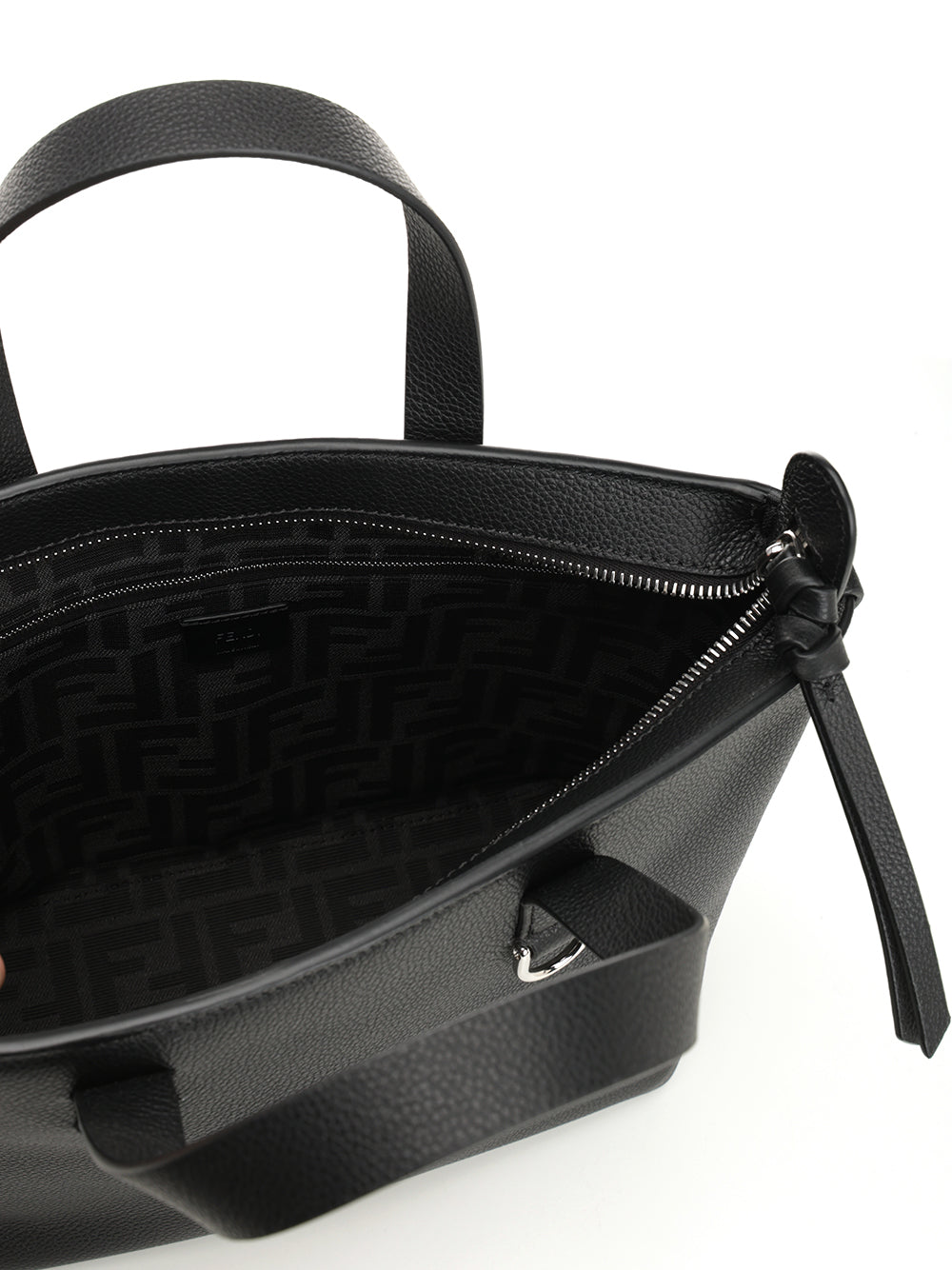 Fendi Leather Shopping Bag Handbags - Black | 3672a3c84b94f6f23712463f724f00c8951b0731