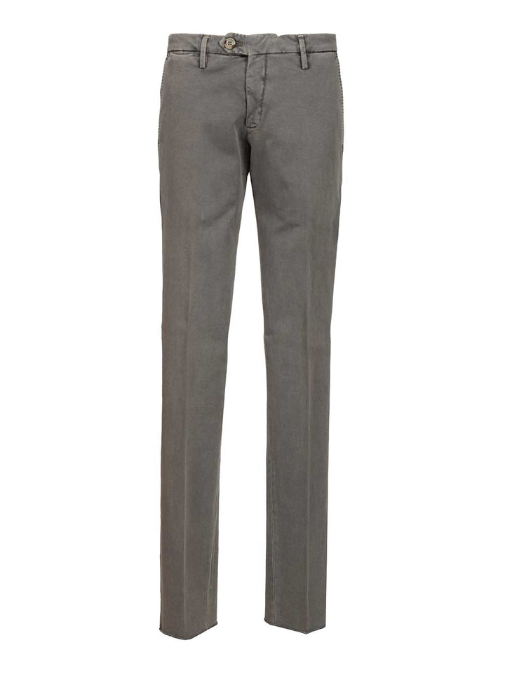 Al Duca D'Aosta Cotton Drill Trousers - Grey | d7f462a83c02a802ddd1a220cebd5261d5bcbdc0