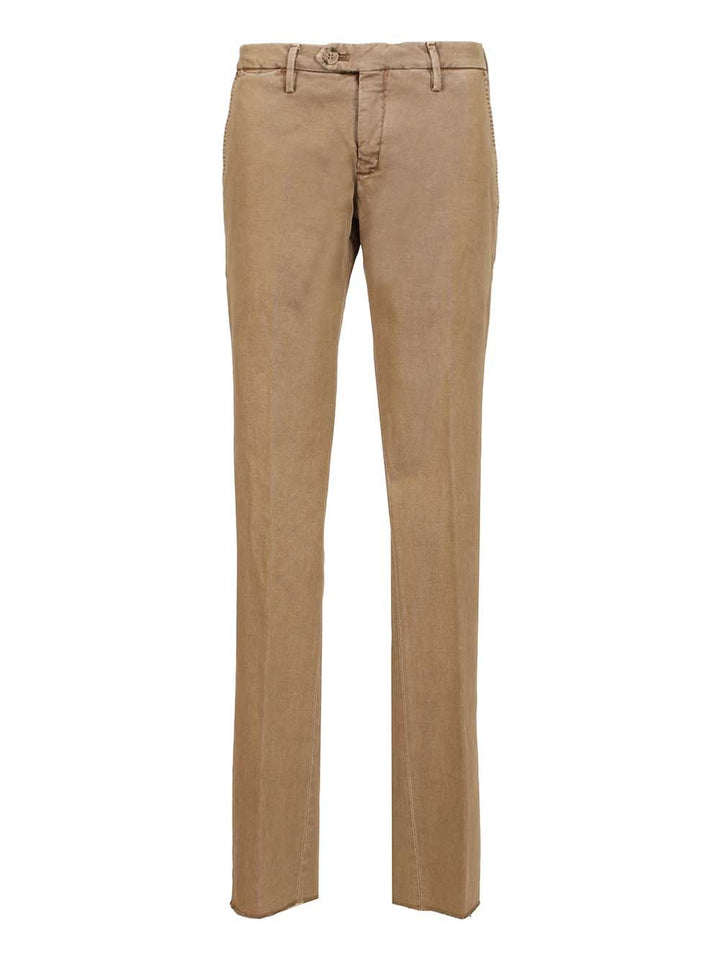Al Duca D'Aosta Cotton Drill Trousers - Brown | 079ba43e5b233c3b6c5c22ffeb25bc62d236a3b1