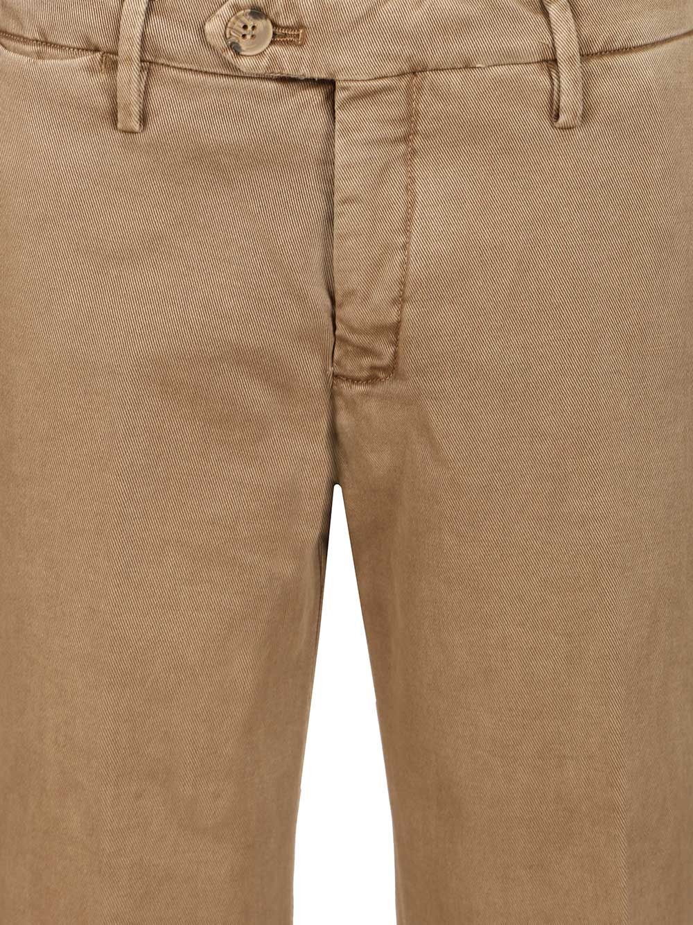 Al Duca D'Aosta Cotton Drill Trousers - Brown | f460fe0b7dead3ab226a53bf8010658aa91ec78b