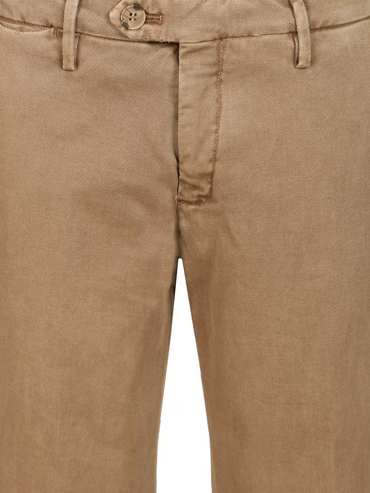 Al Duca D'Aosta Cotton Drill Trousers - Brown | f460fe0b7dead3ab226a53bf8010658aa91ec78b