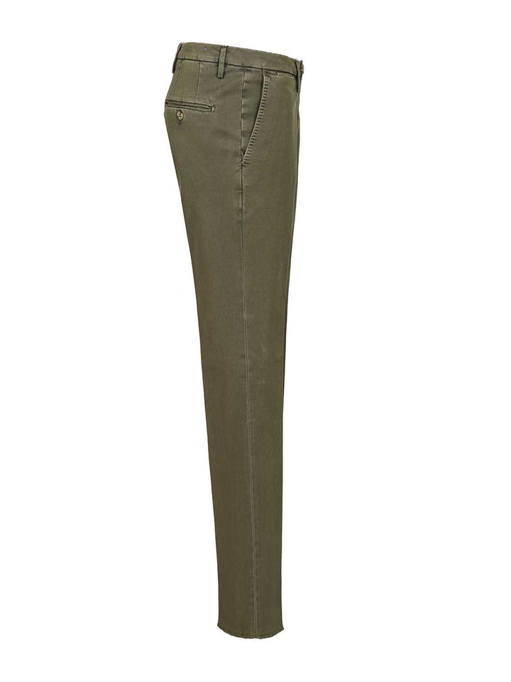 Al Duca D'Aosta Cotton Drill Trousers - Green | 93acfe67341fec9a092e18c6c744628d9d59e01f