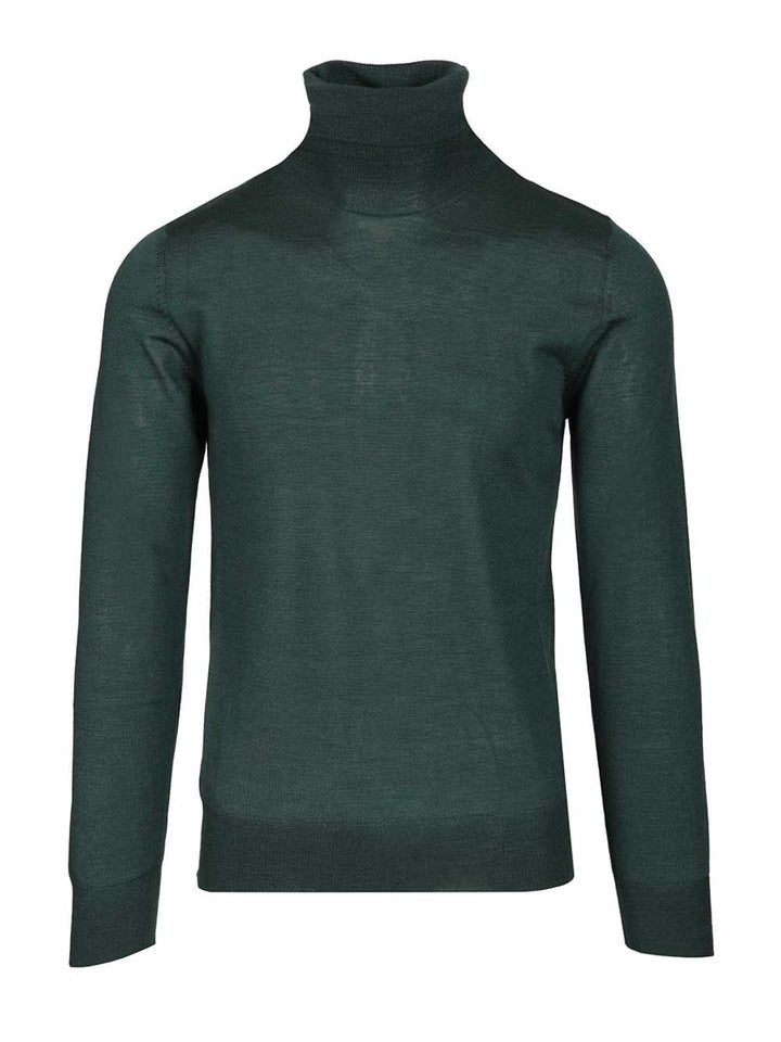 Al Duca D'Aosta 1902 Cashmere And Silk Turtleneck Sweater Knitwear - Green | f2f6df4df9a54db4c502f02771a4bedf32b67d07