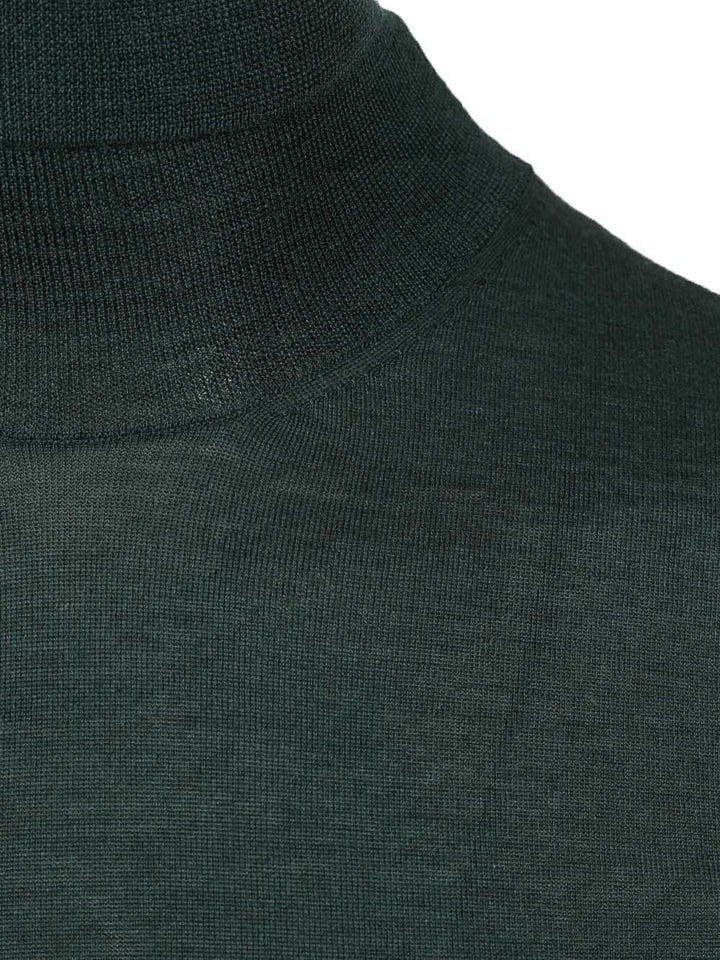 Al Duca D'Aosta 1902 Cashmere And Silk Turtleneck Sweater Knitwear - Green | 2de25146695a814e5e8ef2b357ef40c1b29fefd6