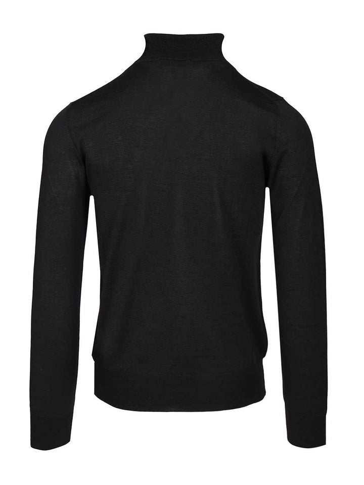 Al Duca D'Aosta 1902 Cashmere And Silk Turtleneck Sweater Knitwear - Blue | ddd87511bc3f989d6bc4be849e325bf54c1d1cf8