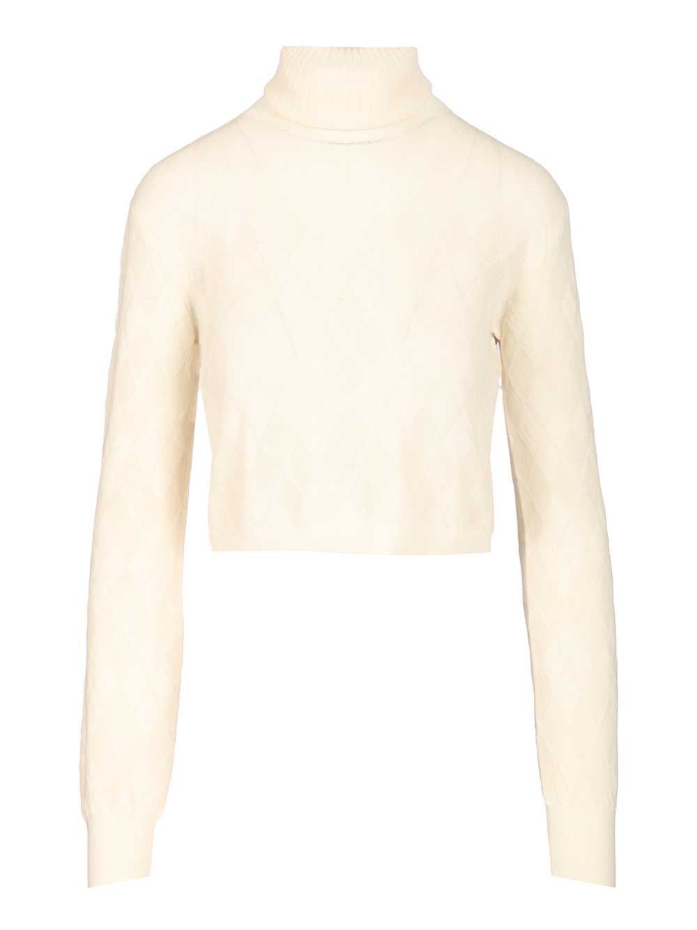 Retori Crop Top Knitwear - White | 317dbb78bb2fe8434069cdb399046a34834851e2