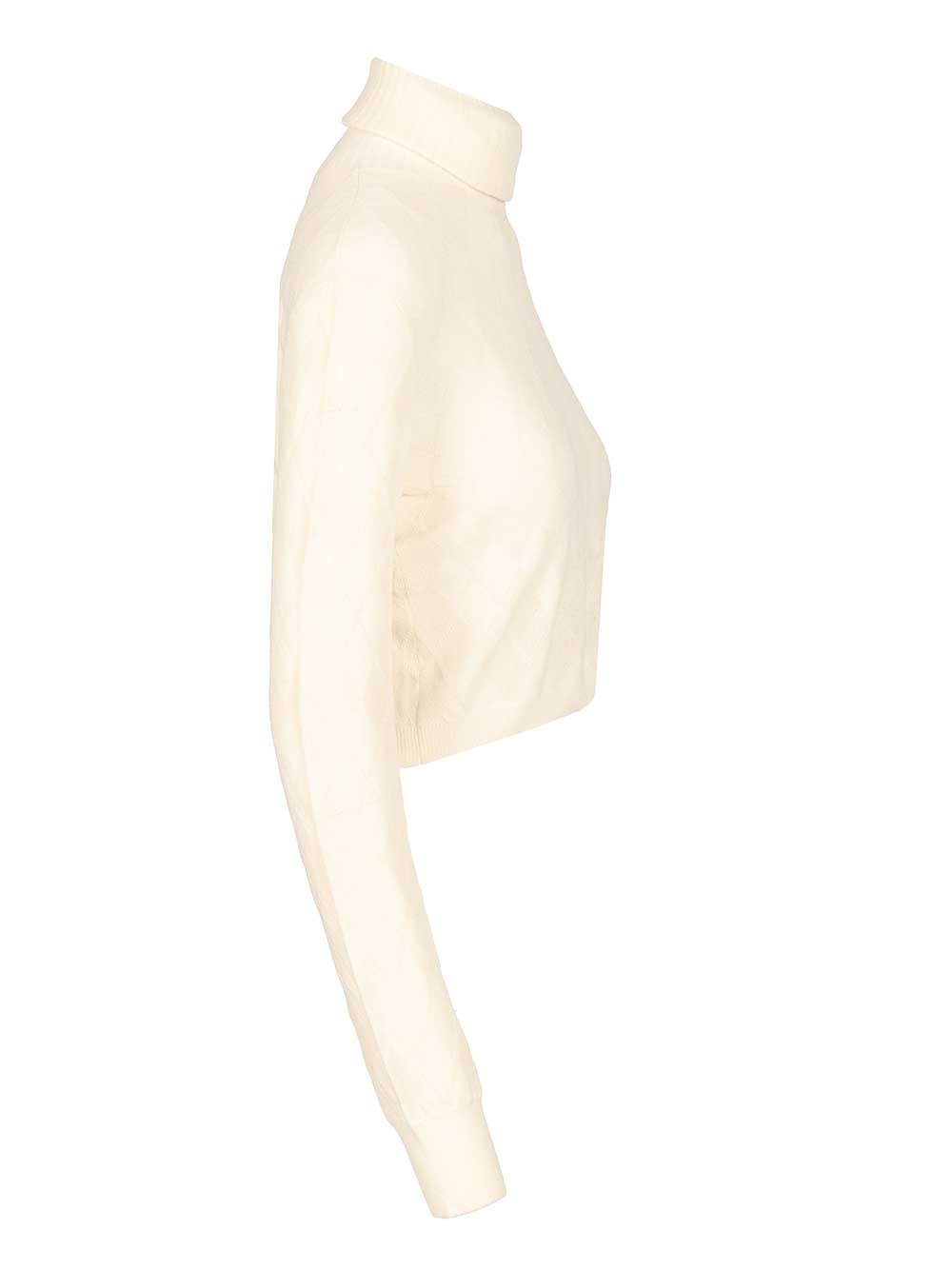 Retori Crop Top Knitwear - White | f977be0d25c5fade88a3265b2ef05354193bd603