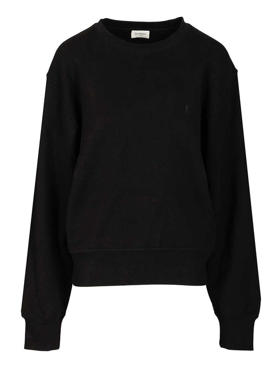 Cassandre Cotton Sweatshirt Sweatshirts Black