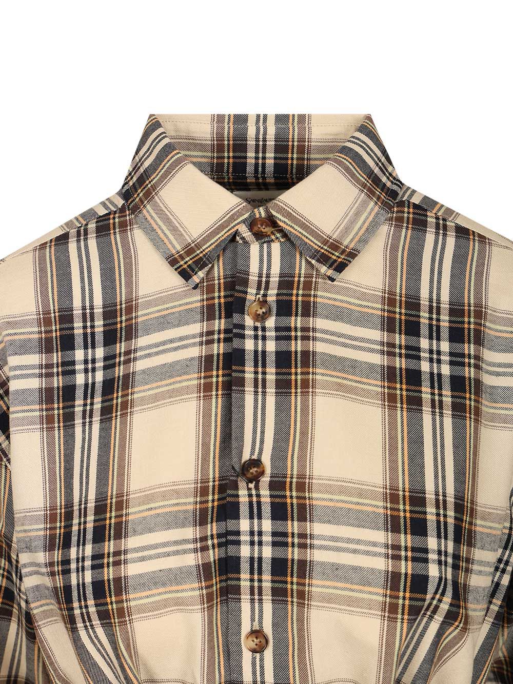 Saint Laurent Cassandre Lavalliére Shirt Shirts - Multicolor | 09b1995dfc6684c180f4d9dfa304a2c432f7a5a6