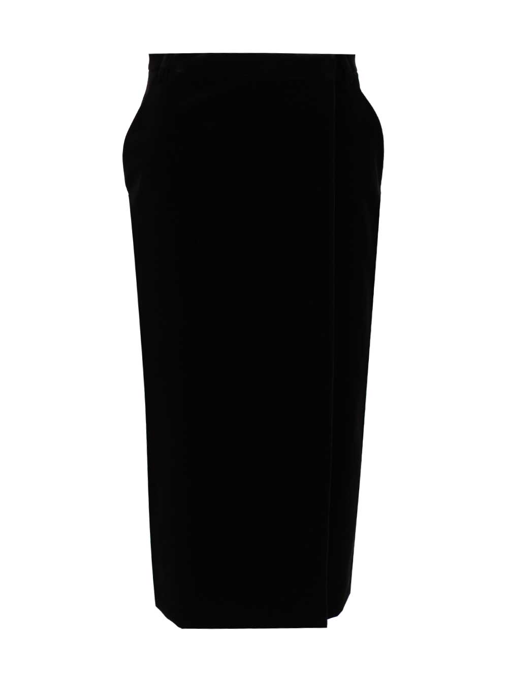 Saint Laurent Wrap Midi Skirt Skirts - Black | 1c3186d987f471d346f0c5cc83fa1520b798d40e