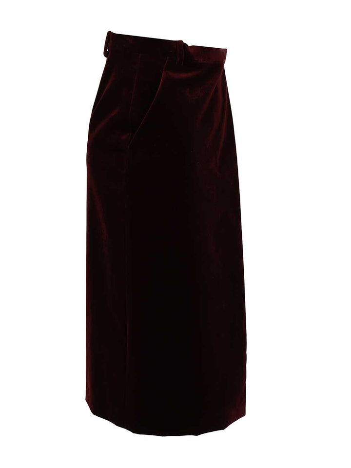 Saint Laurent Wrap Midi Skirt Skirts - Bordeaux | e5ef4a1b489b367a4ca919dacd7b0ce4aedbfca8