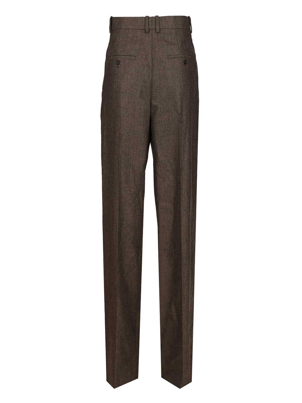 Saint Laurent Loose-Fitting Trousers - Brown | f0714d3801513cbe0482df209da591d8eee5a671