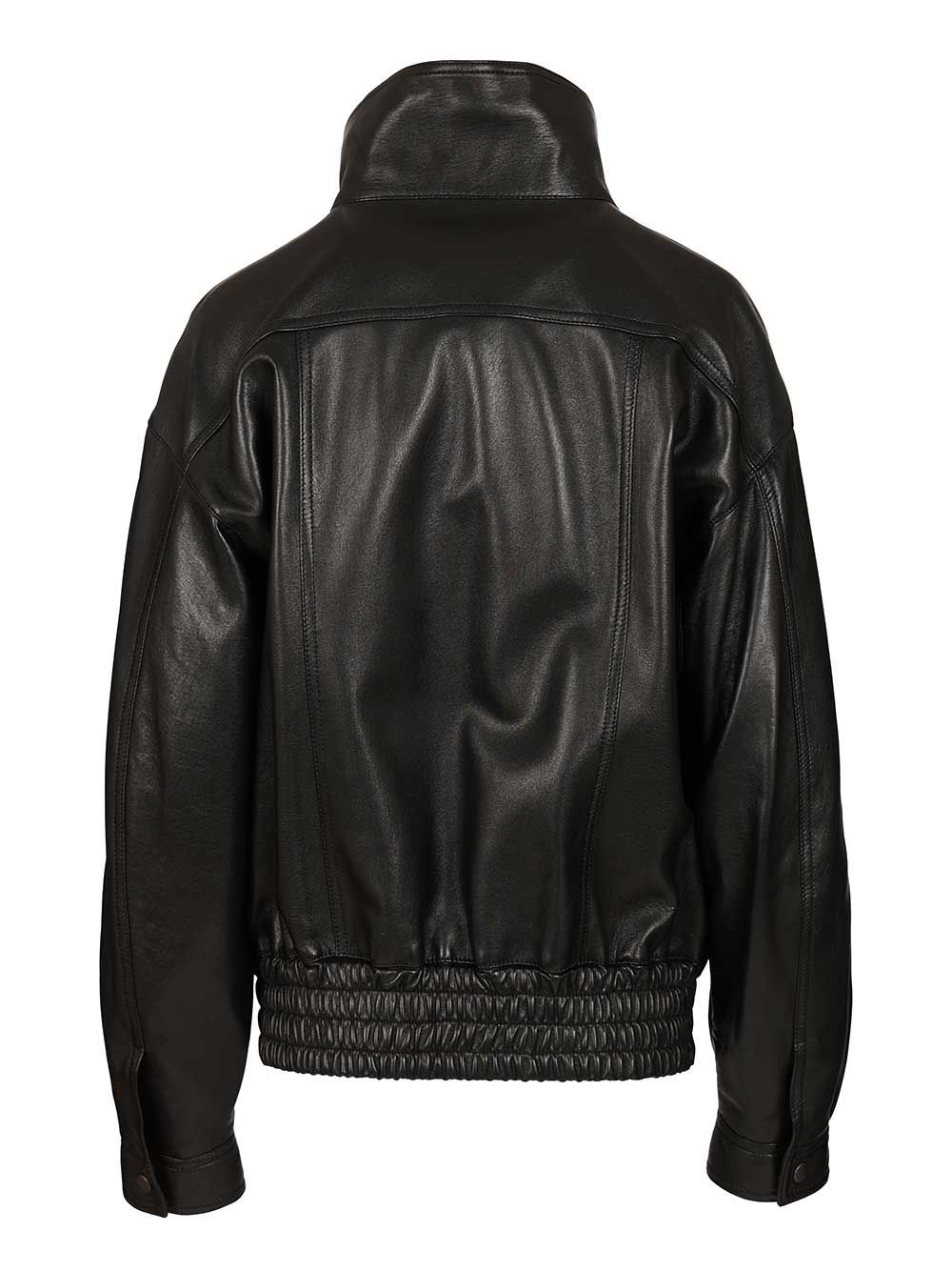 Saint Laurent Bomber Jacket In Plongé Lambskin Jackets - Black | 3624fdd45c2dcb68ae898f64528b4fbf9048b79f