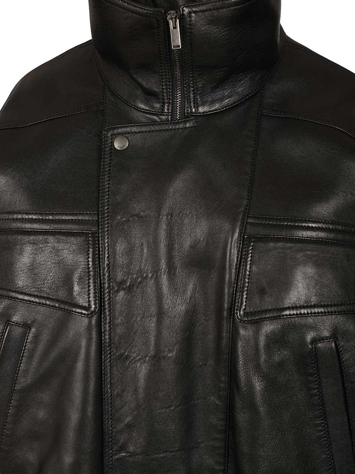 Saint Laurent Bomber Jacket In Plongé Lambskin Jackets - Black | ca638cbbd7303047e91d74e54036b5a9243c2bb2