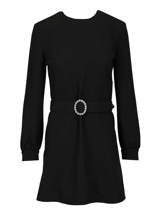 Mini Dress In Sable Dresses Black