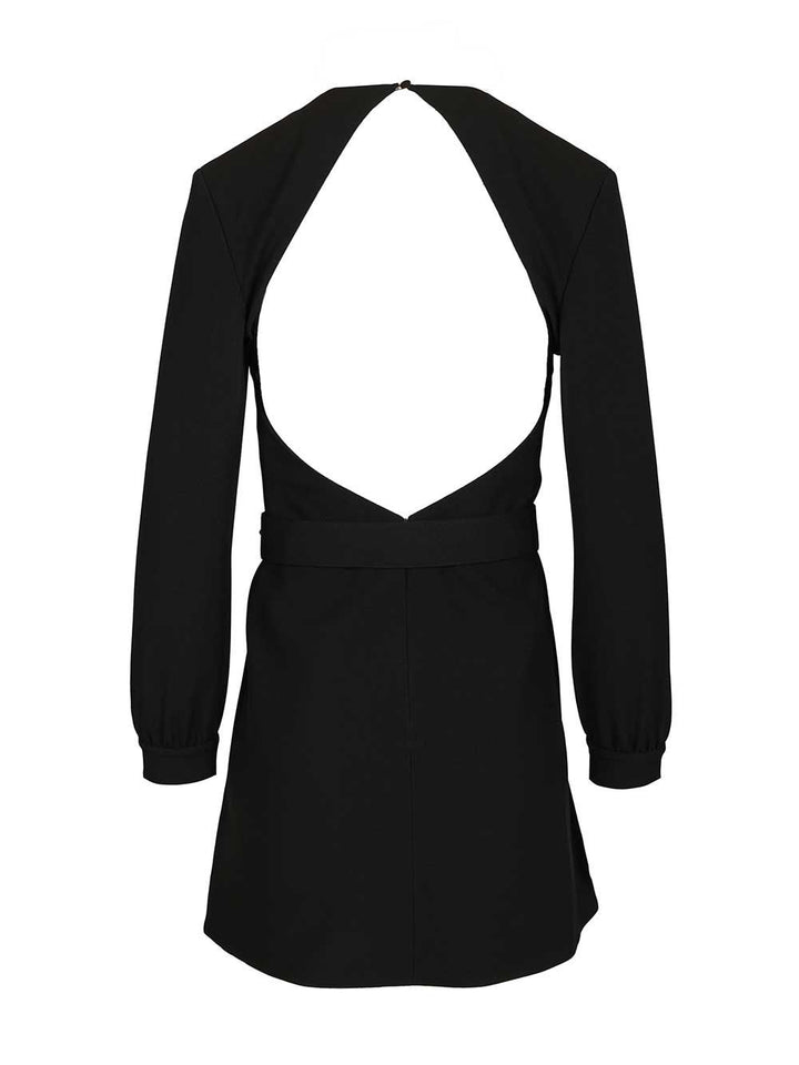 Saint Laurent Mini Dress In Sable Dresses - Black | 028439e0caf478871f78671d70d485ea79b7be2c