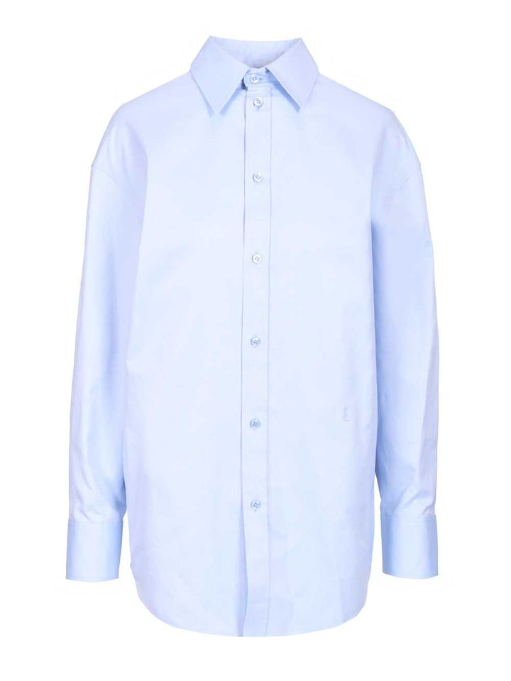 Saint Laurent Oxford Cotton Shirt Shirts - Light blue | 0d27456275735ade0de74dd4d5842f208399a773