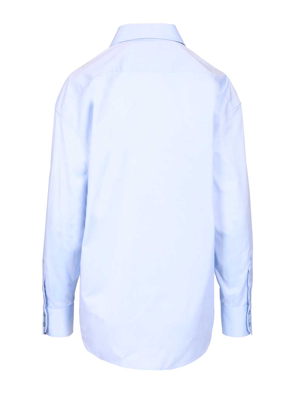 Saint Laurent Oxford Cotton Shirt Shirts - Light blue | 24985eafced7d20ce0261c31274b415090d403cd