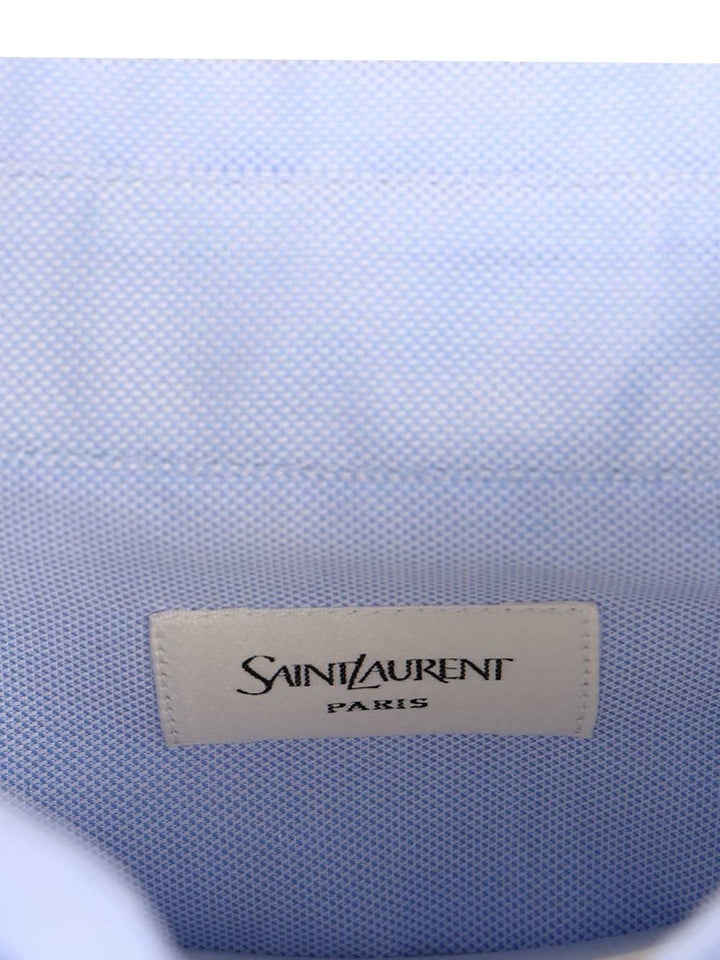 Saint Laurent Oxford Cotton Shirt Shirts - Light blue | a5b4e68f8b1cfee869c86a94027a85de5c4fe2ed