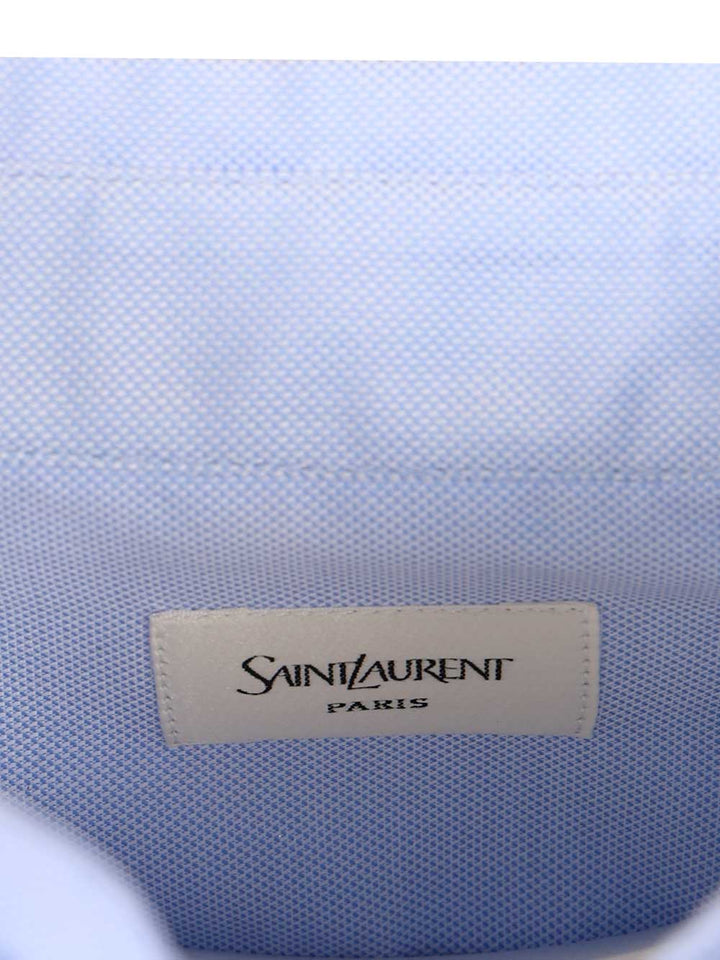 Saint Laurent Oxford Cotton Shirt Shirts - Light blue | 5a9c65ee7a8286443ed2e55487093c4ca7d871a3