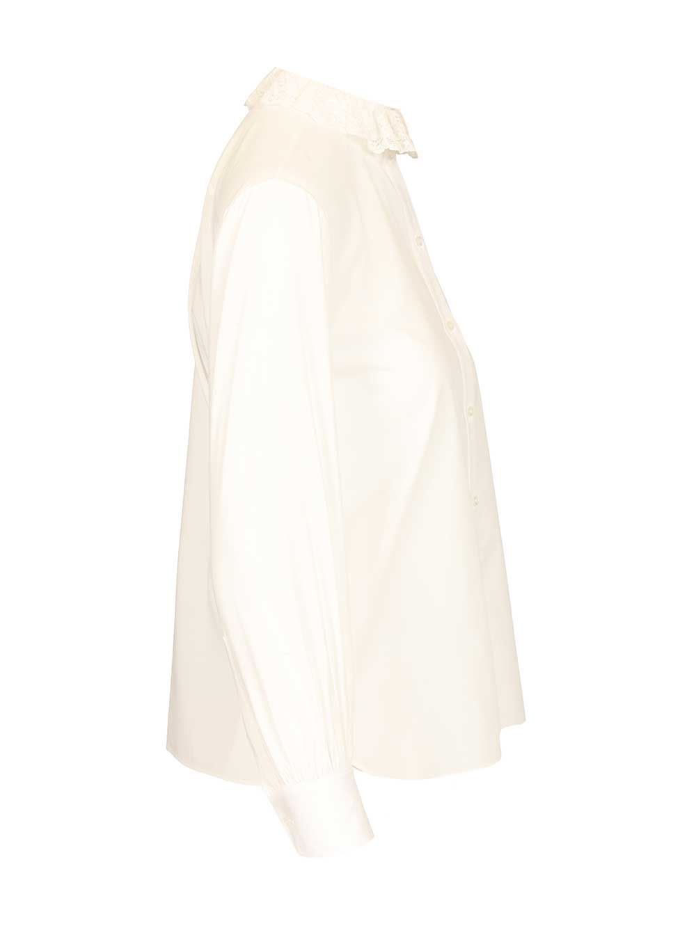 Saint Laurent Cotton Poplin Shirt Shirts - White | d59dda3fc18b5ce9d1b7426b90740fe2ecd95c3d