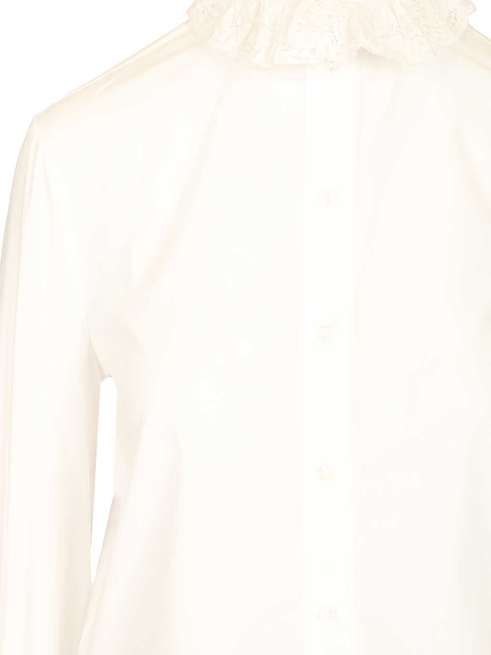 Saint Laurent Cotton Poplin Shirt Shirts - White | 00ea803fa503a6c568b2f65387ff881c07bd2920