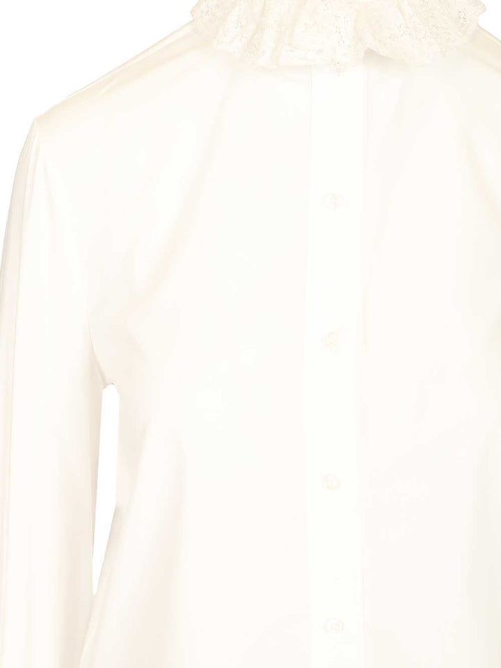 Saint Laurent Cotton Poplin Shirt Shirts - White | 00ea803fa503a6c568b2f65387ff881c07bd2920