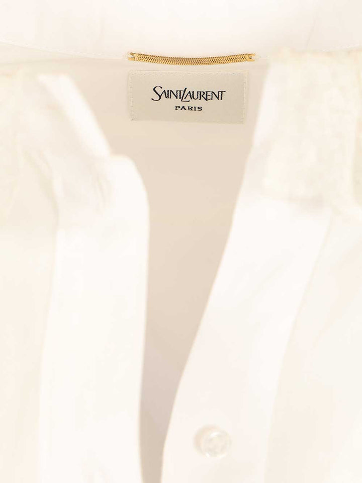 Saint Laurent Cotton Poplin Shirt Shirts - White | f4390f1bac4d056995ca8a8056f4d5eb839800f7