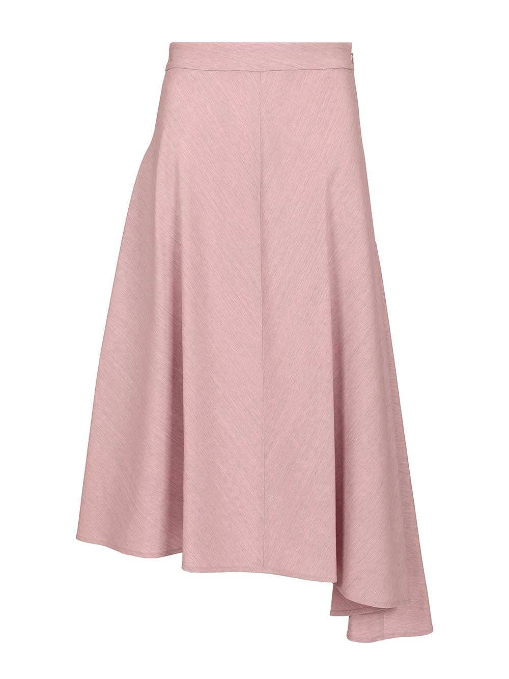 Retori Asymmetrical Wool Skirt Skirts - Rose | 72351123ccc3f5b557f5b7e6bb25422be6bf3889