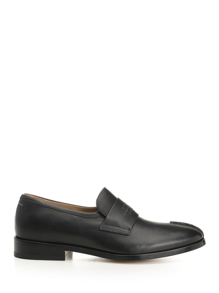 Mm6 Maison Margiela Leather Moccasins Scarpe basse - Black | 4e4c0952b73e6f10a08bdc1efbb6103aff2d4314