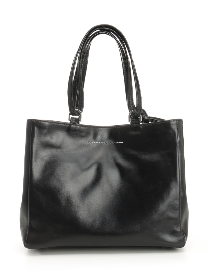 Mm6 Maison Margiela Mm6 Maison Margiela Leather Handbag Sb5zh0021 Handbags - Black | 96a92167983f95ce32ee38315fefe93e1f3b49f0