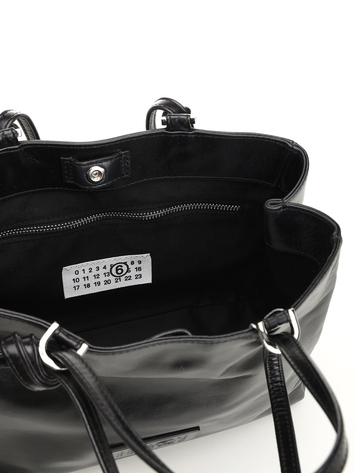 Mm6 Maison Margiela Mm6 Maison Margiela Leather Handbag Sb5zh0021 Handbags - Black | d53935a518354ccf60da2de18163423f17307efa