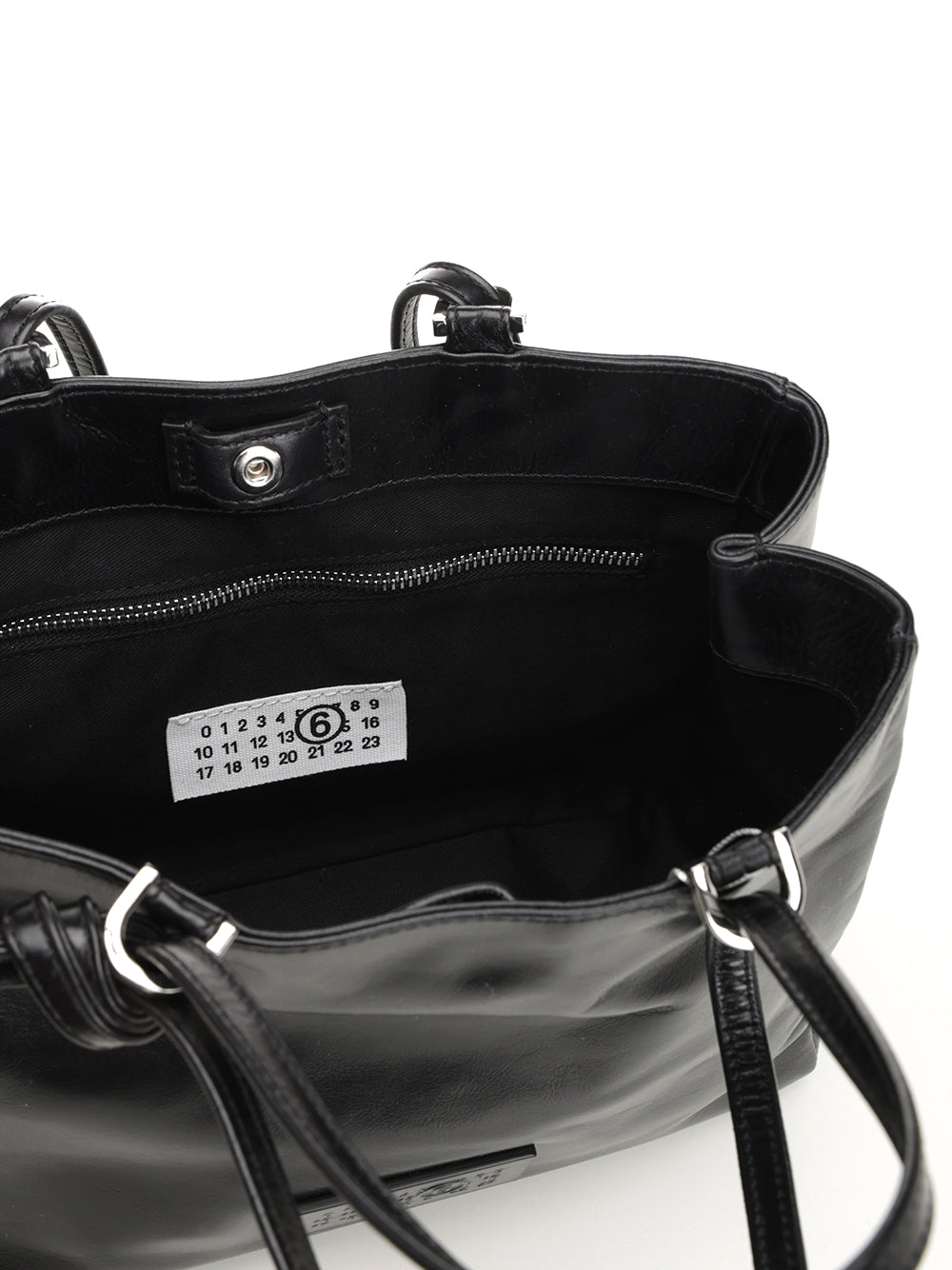 Mm6 Maison Margiela Mm6 Maison Margiela Leather Handbag Sb5zh0021 Handbags - Black | d53935a518354ccf60da2de18163423f17307efa