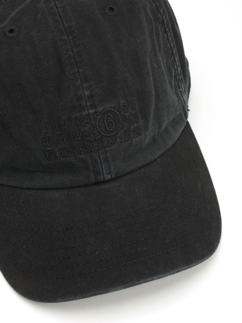 Mm6 Maison Margiela Cotton Baseball Cap Hats - Black | 159d5a8dbc73a1f088ecabd1719c47212282eb76