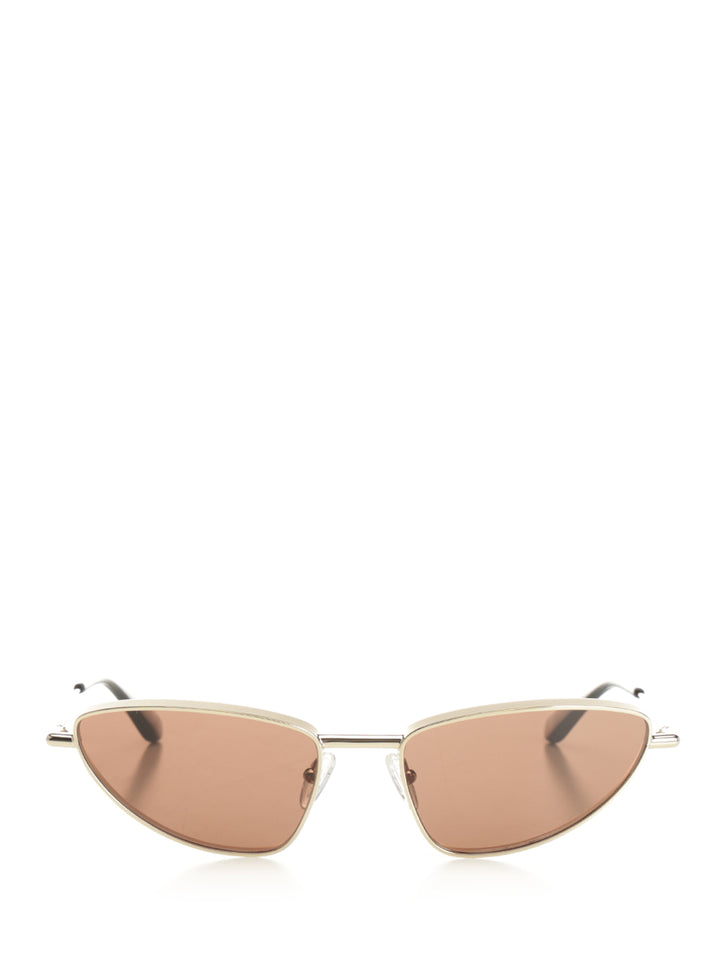 Mcqueen Cat-Eye Metal T-Bar Glasses - Gold | effa2495b8e2a3ec703a6166c51a9367d052fd1a