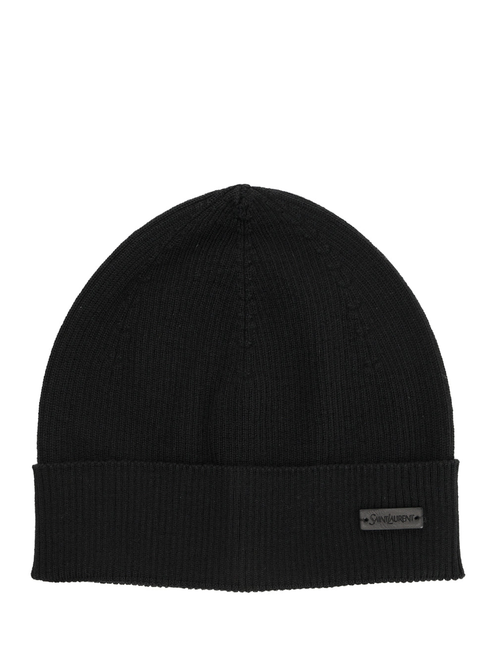 Saint Laurent Ribbed Wool Hat Hats - Black | 7c1a6b3e8eba69ffb220d88fa04e78ef0366b8f1