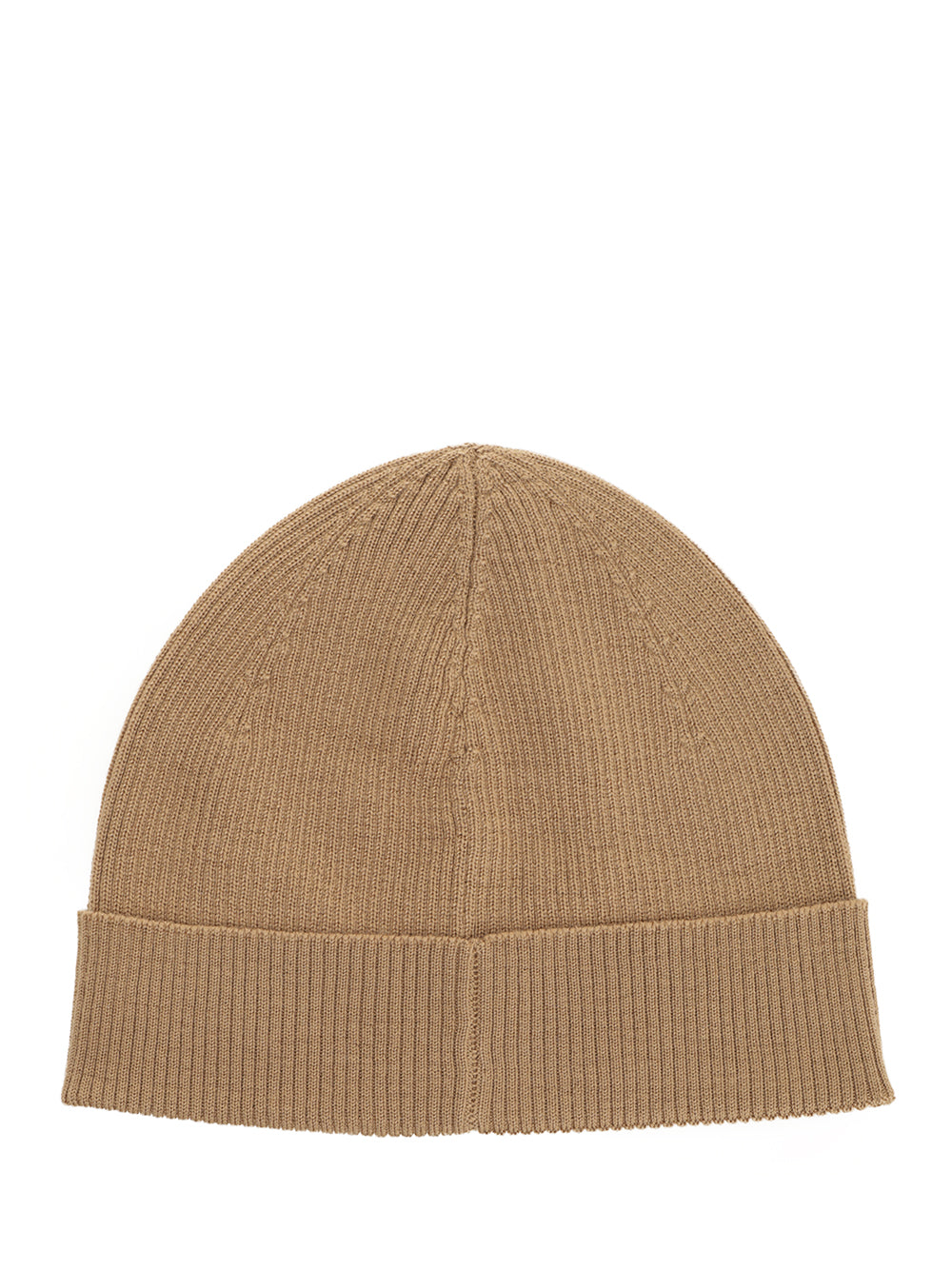Saint Laurent Ribbed Wool Hat Hats - Beige | 5e3255c9dbde992b5e39662f4f77887c7e362563