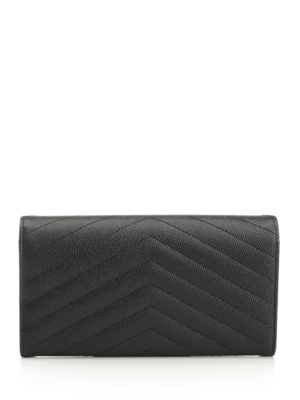 Saint Laurent Cassandre Wallets - Black | dda48463eacf421e7c53dd9c96a0f5ba010b8156