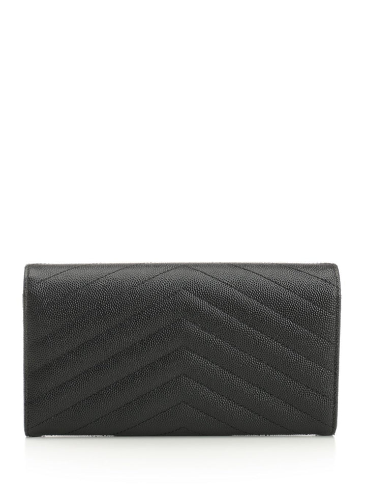 Saint Laurent Cassandre Wallets - Black | dda48463eacf421e7c53dd9c96a0f5ba010b8156