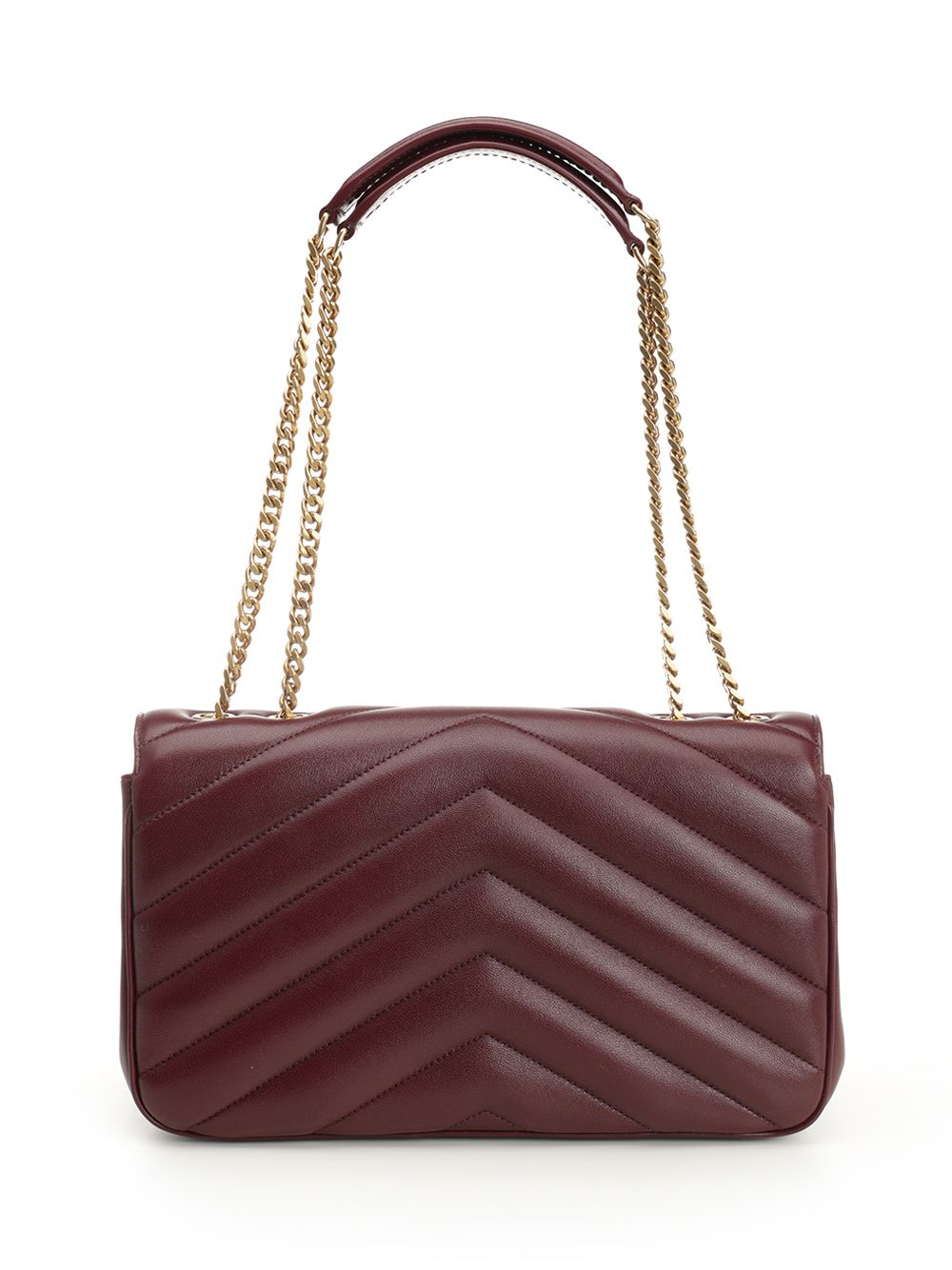 Saint Laurent Loulou Shoulder Bags - Bordeaux | 6c537616cd9b1dc3a374634a6ae5e9a1dfadb398
