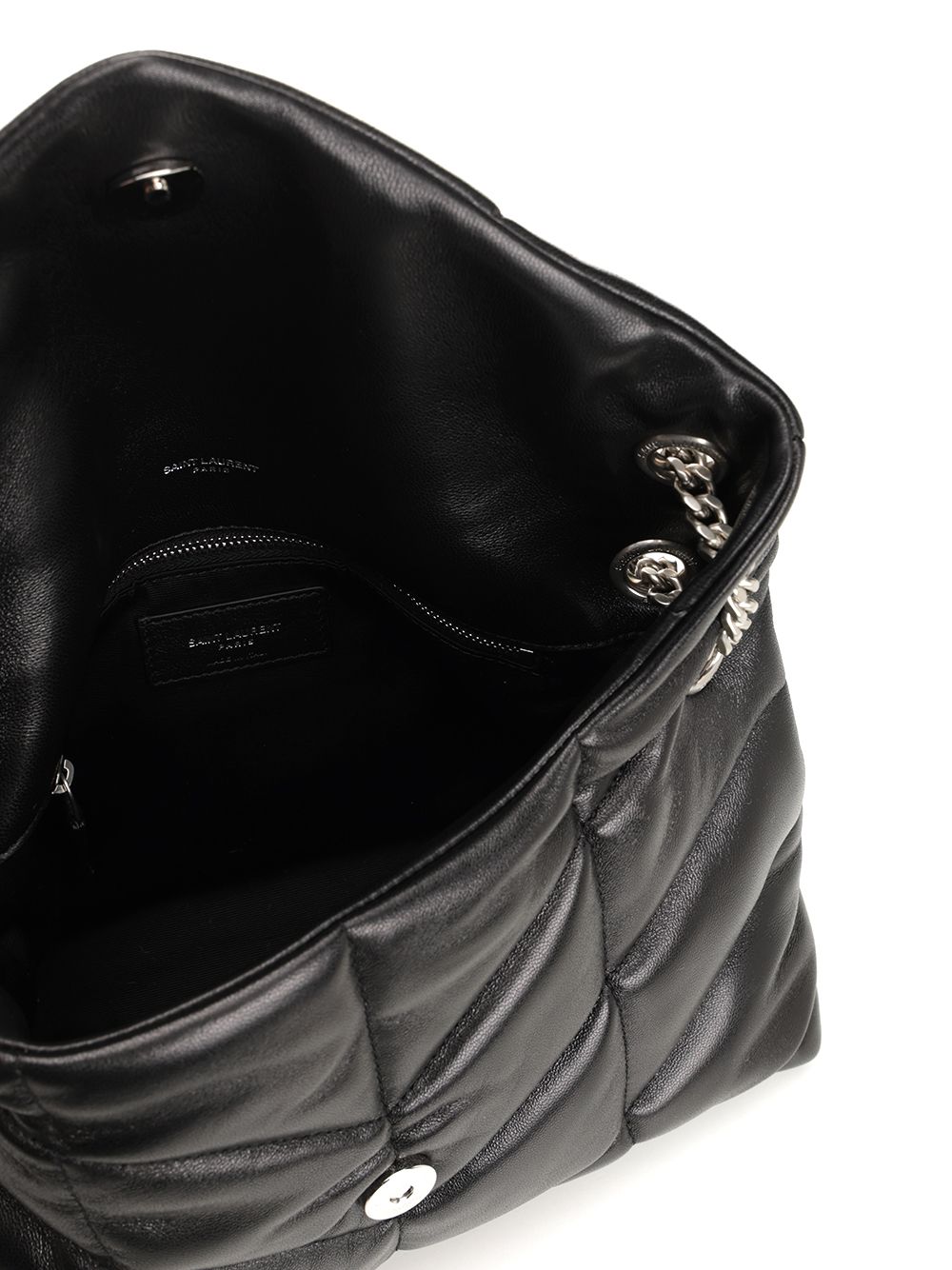 Saint Laurent Lou Lou Puffer Shoulder Bags - Black | ff33d3c15cd8a039d1faef032e7813e4213efea9