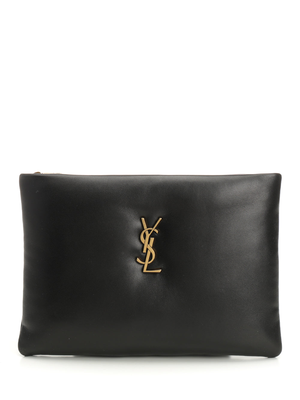 Saint Laurent Calypso Pillow Leather Clutch Small leather goods - Black | 04098f8cfb34e50644aa0999359448703c8b65a4