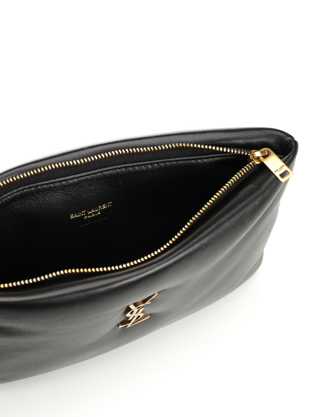 Saint Laurent Calypso Pillow Leather Clutch Small leather goods - Black | 58ea156ef6bea969ced42cda52cc7b9844ec2b74