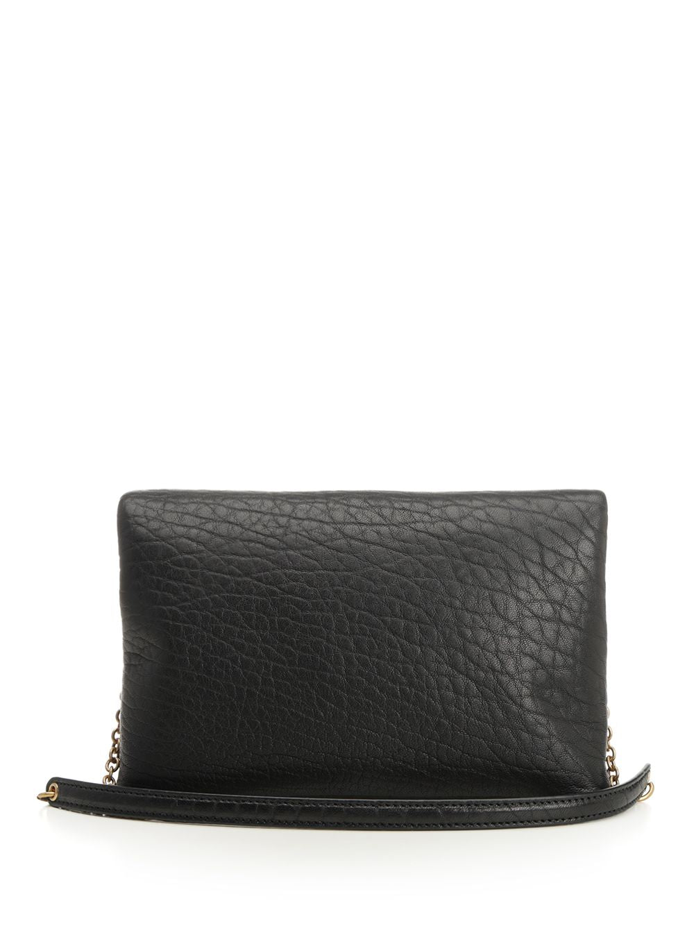 Saint Laurent Cassandre Chain Clutch Clutches - Black | 898de90a295bca3a5709aa1f52a23718773f8889